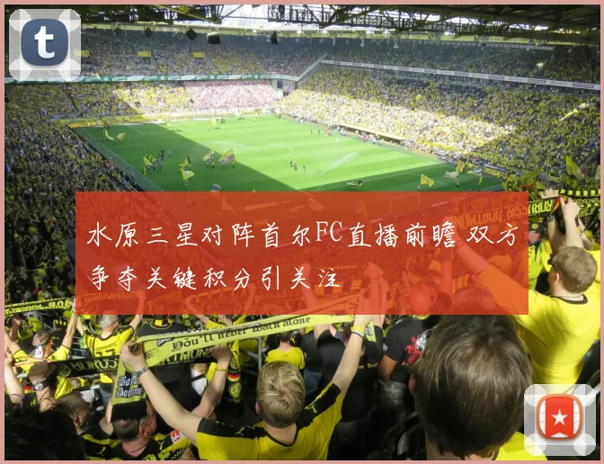 水原三星对阵首尔FC直播前瞻 双方争夺关键积分引关注